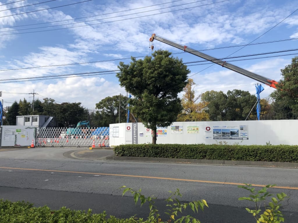 せんげん台西3丁目の建設現場
