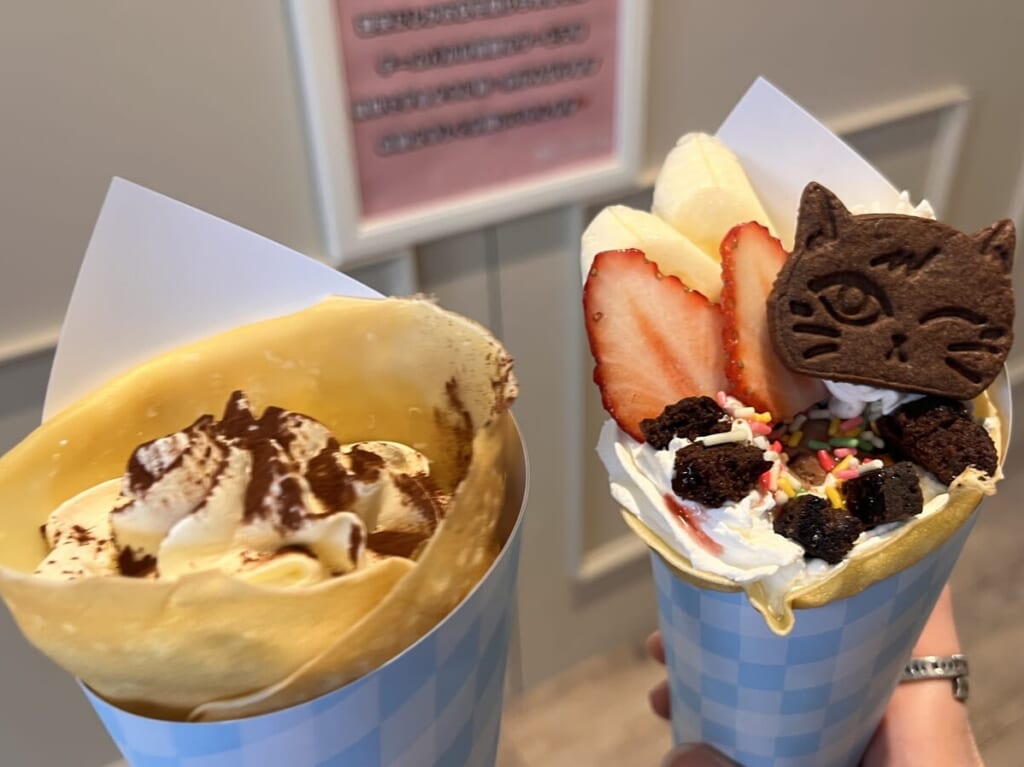 2024年クレープパルチョコアイス&くろみつきなこわらび