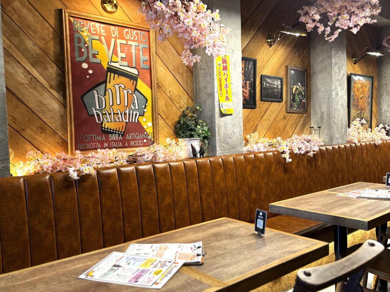 新越谷・南越谷駅すぐのイタリアンCONAで室内お花見が開催中