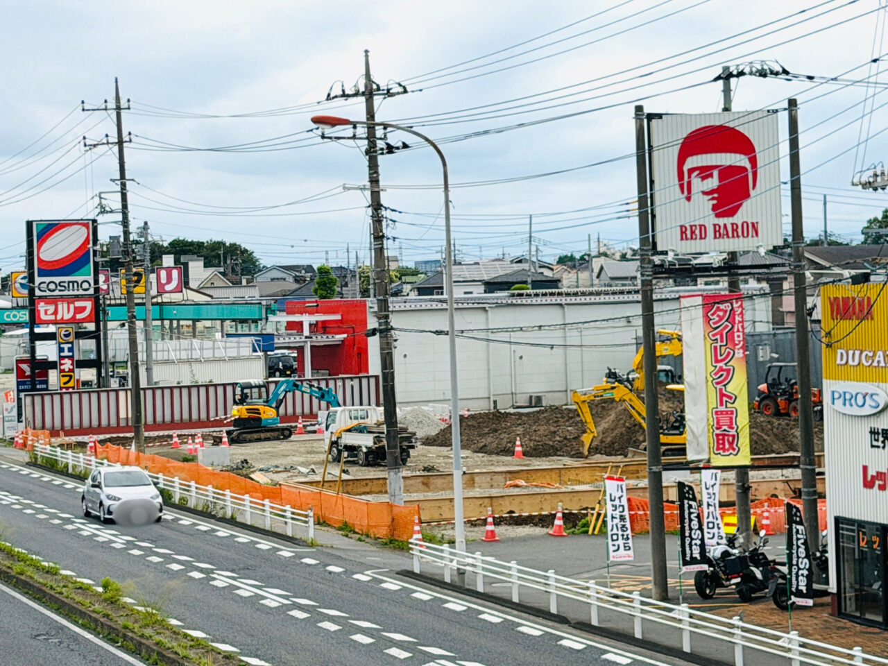ラーメン山岡家越谷袋山店の出店場所