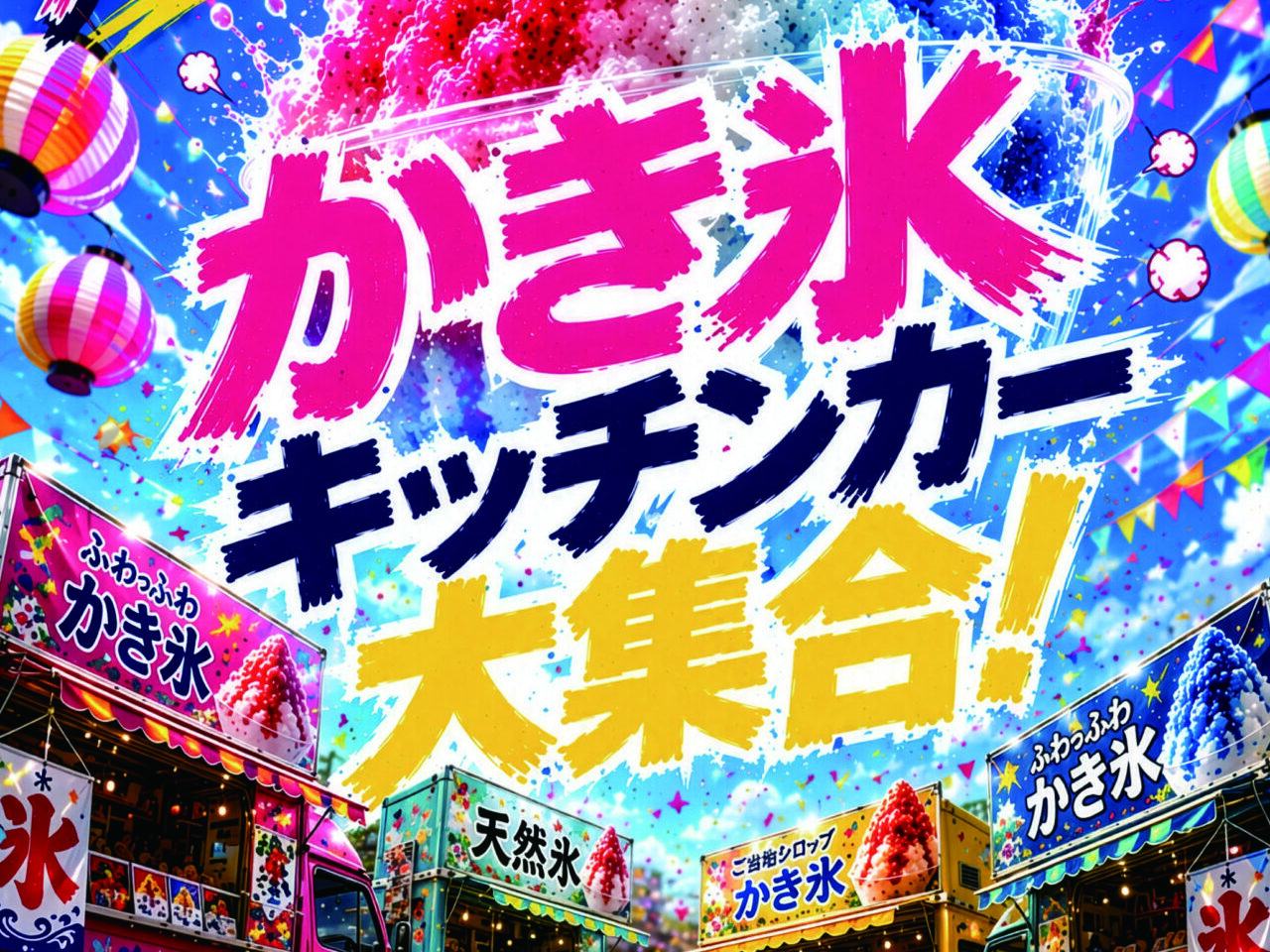 南越谷ラクーン「かき氷キッチンカー」「かき氷研究所」「アイス甲子園」